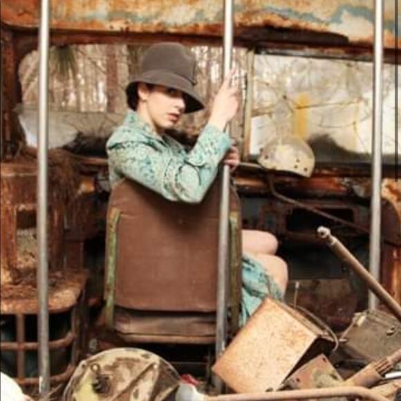 Vtg 20s gray cloche hat flapper 60s repro - Picture 12 of 14